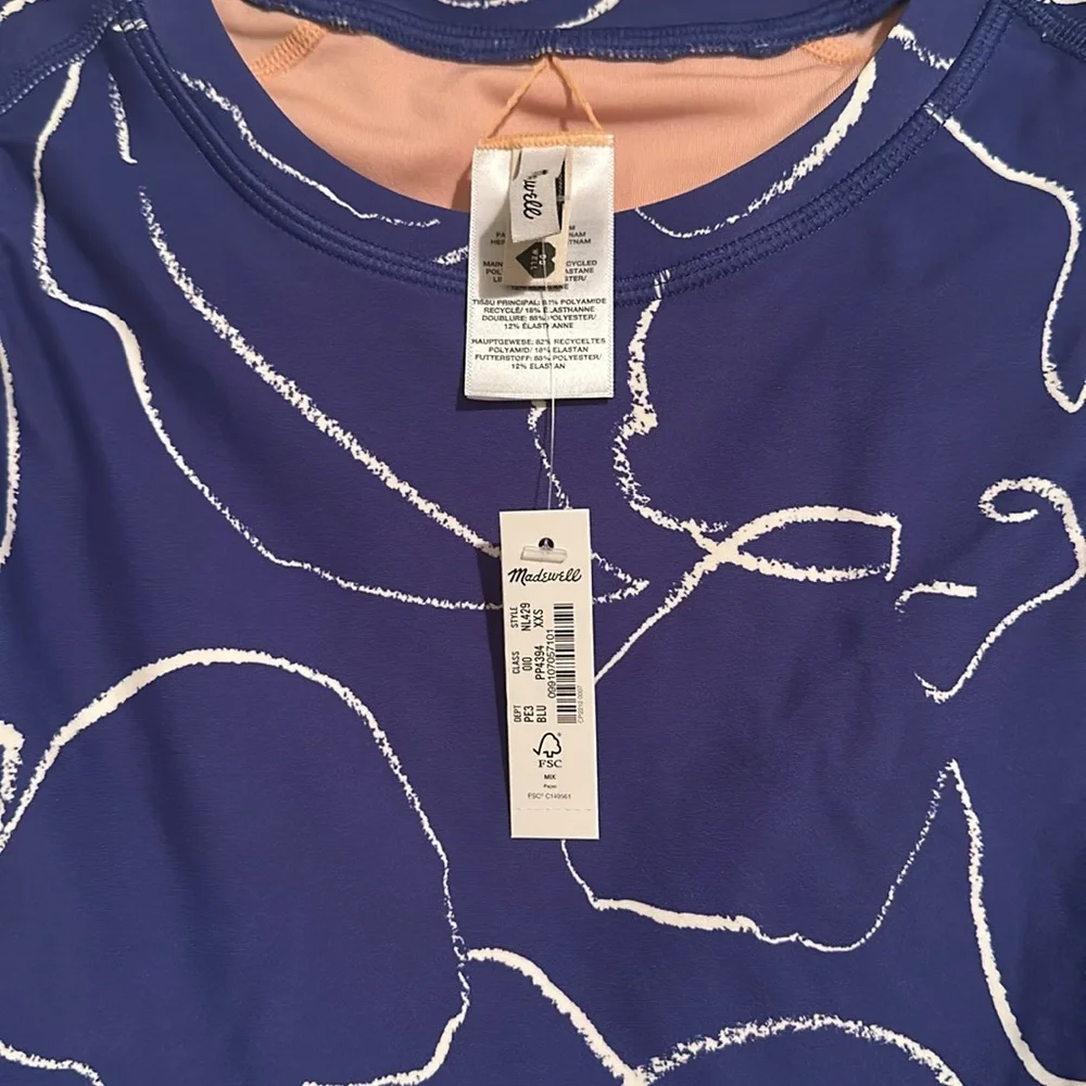 Madewell Tank Rashguard Crop Top